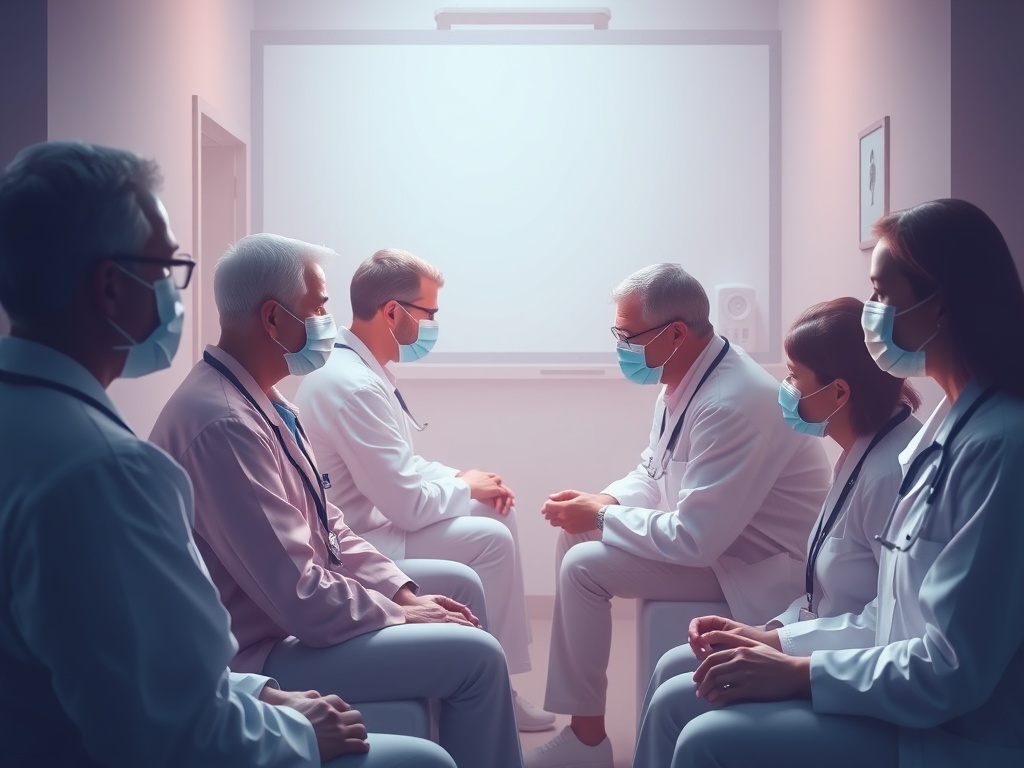 Woman opening door seen from behind